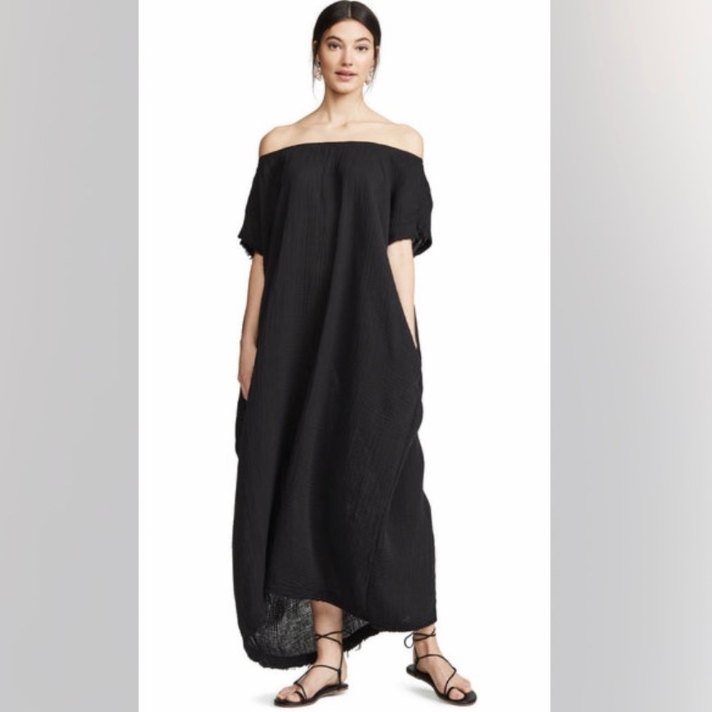 Elegant Black Off-Shoulder Dress